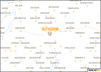 map of Sitkūnai