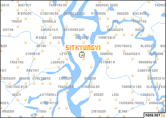 map of Sitkyungyi