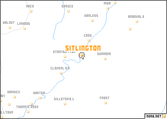 map of Sitlington