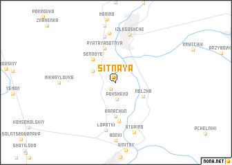 map of Sitnaya