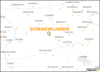 map of Sitne-Shchelkanovo