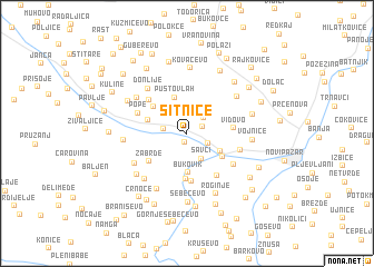 map of Sitniče