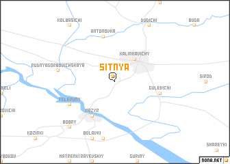 map of Sitnya