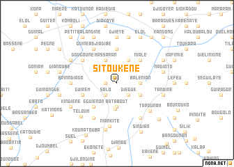 map of Sitoukène