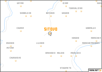 map of Sitovo
