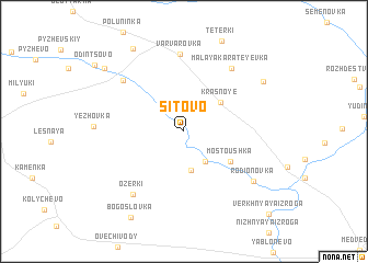 map of Sitovo