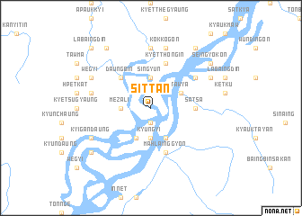 map of Sittan