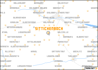 map of Sittichenbach