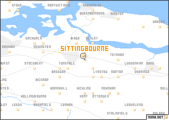 map of Sittingbourne