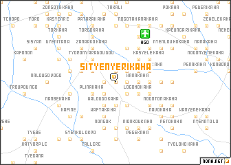 map of Sityenyerikaha