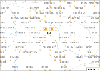 map of Siucice