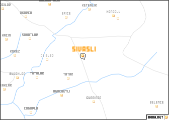 map of Sivaslı
