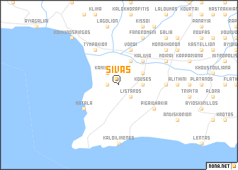 map of Sívas