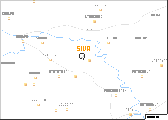 map of Siva