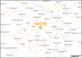 map of Sivčina