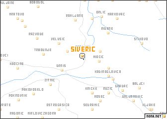 map of Siverić