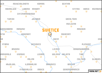 map of Šivetice