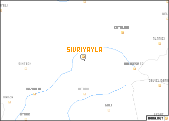 map of Sivriyayla