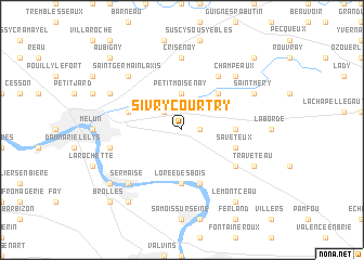 map of Sivry-Courtry