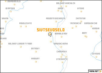 map of Sivtsevo Selo