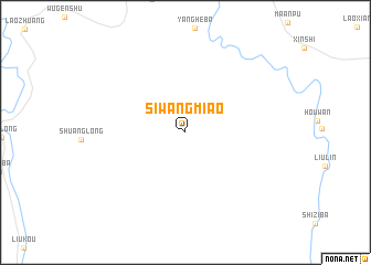 map of Siwangmiao