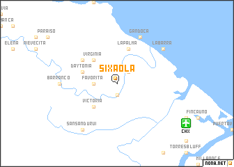 map of Sixaola