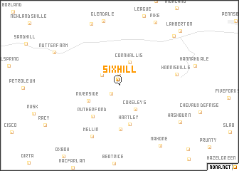 map of Six Hill