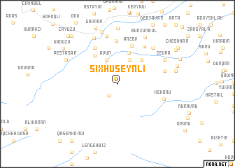 map of Şıxhüseynli