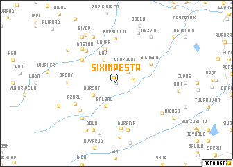 map of Şıxımpeştǝ