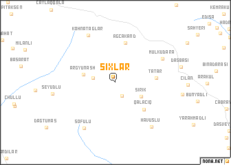 map of Şıxlar