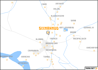 map of Şıxmahmud