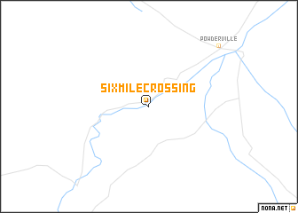 map of Sixmile Crossing