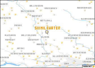 map of Sixmilewater