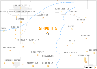 map of Six Points