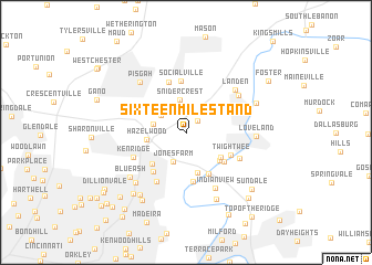 map of Sixteen Mile Stand