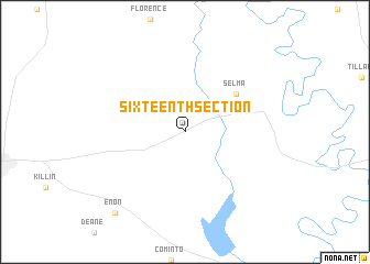 map of Sixteenth Section