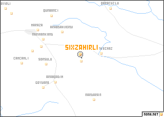 map of Şıxzahırlı