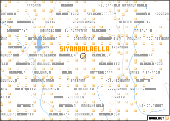 map of Siyambalaella