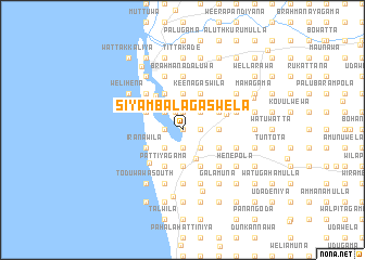 map of Siyambalagaswela