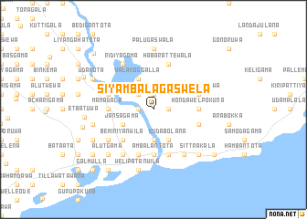 map of Siyambalagaswela