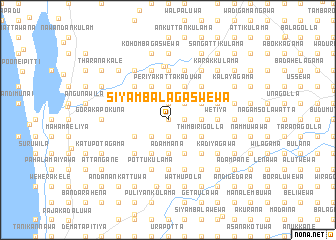 map of Siyambalagaswewa