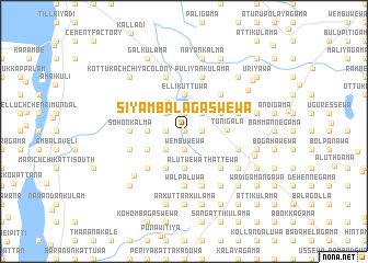 map of Siyambalagaswewa