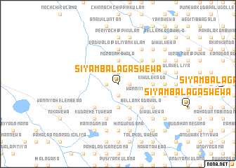 map of Siyambalagaswewa
