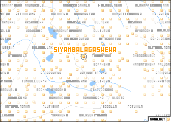 map of Siyambalagaswewa