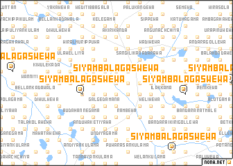 map of Siyambalagaswewa