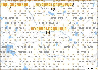 map of Siyambalagaswewa