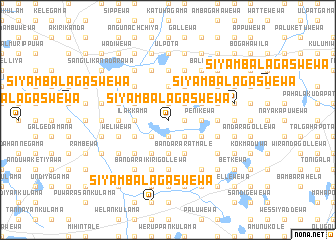 map of Siyambalagaswewa