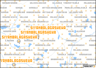 map of Siyambalagaswewa