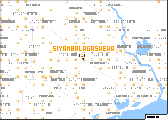 map of Siyambalagaswewa