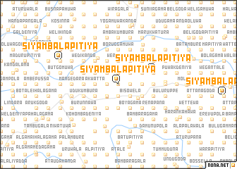 map of Siyambalapitiya